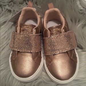 OshKosh Bgosh Baby Glitter Strap Gold Sneaker